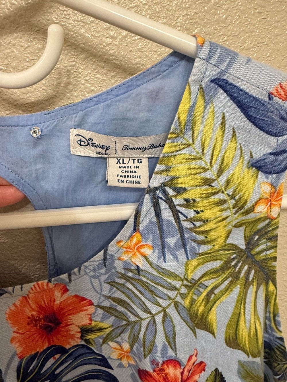 Tommy Bahama Light Blue Tropical Floral Tank Dress - Picture 2 of 2